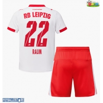 RB Leipzig David Raum #22 Hjemmedraktsett Barn 2025-26 Kortermet (+ Korte bukser)